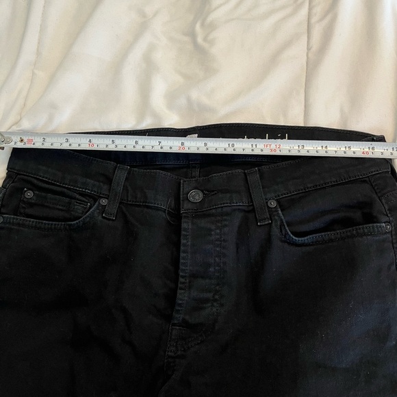 7  For All Mankind Standard Straight-Leg Men's Jeans Black Size 32 - Picture 12 of 14